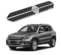 2 pedane laterali fisse Nerf in alluminio, con staffe, compatibili con VW Tiguan 2017-2023 (RS)