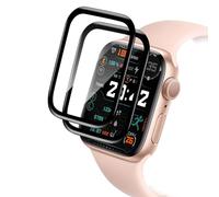 2 pellicole protettive in vetro temperato per Apple Watch 10, 46 mm, 9H, antigraffio, 0,01 s, alta sensibilità al tatto, trasparenza HD al 99,99%, anti-impronte, senza bolle, per esterni