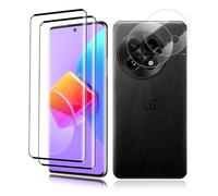 2 pellicole protettive in vetro temperato per Oneplus 13 5G, + 2 protezioni per fotocamera, durezza 9H, antigraffio, HD, trasparente, senza bolle, alta sensibilità al tatto, anti-impronte
