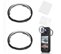 2 pellicole protettive premium per lenti Insta360 x 4 accessori, per protezione obiettivo Insta 360 x4, accessori di protezione per obiettivo girevoli, filtro UV, antigraffio, protezione standard