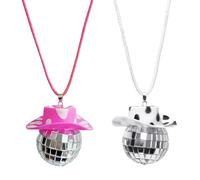 2 Pendenti Con Sfera Da Discoteca, Accessori Per Specchietti Per Auto Con Sfera Riflettente, Decorazioni Per Sospensioni Auto, Pendente Decorativo