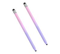 2 penna per touch screen penna per schermo con impugnatura ergonomica sensibilità per tablet telefono capacitivo doppia punta in silicone capacitivo