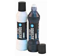 2 pennarelli Squeezer permanente, impermeabile, colore nero e bianco, graffiti Canvas ART marcatura rapida - asciugatura - resistente alle sbavature - altamente coprente per cartone, plastica, vetro,