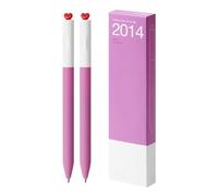 2 penne gel da 0,5 mm con scritta "First Love Heart" e inchiostro gel per scrittura fluida