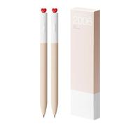 2 penne gel estetiche da 0,5 mm, penna per scrittura, con inchiostro nero, a forma di cuore, neutro, rotante, bella per la scuola