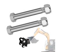 2 penne per escavatore, 25 mm, 1 paio di perni di collegamento compatibili con mini secchiello ripper escavatore, piccoli accessori intercambiabili, mini escavatori ad alte prestazioni