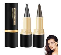 2 penne per eyeliner, resistenti alle sbavature, colore nero, impermeabili, per un trucco per occhi di lunga durata (grigio scuro + marrone)