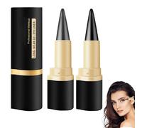 2 penne per eyeliner, resistenti alle sbavature, colore nero, impermeabili, per un trucco per occhi di lunga durata (grigio scuro + nero)