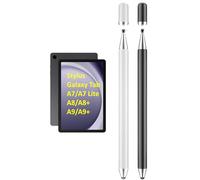 2 penne stilo 2 in 1 per Samsung Galaxy Tab A9 / A8 / A7 / A7 Lite, ad alta sensibilità e precisione per Apple iPad Pro/iPhone/Fire HD/Surface/HP Tables, tutti i dispositivi touch (nero + bianco)