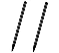 2 penne stilo nere per touch screen, pennino capacitivo universale, compatibile con iPad, smartphone touch screen