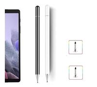 2 penne stilo per Samsung Galaxy Tab A9/A8/A7/A6, ad alta sensibilità e precisione, per tutti i dispositivi touch, ideali per disegnare e scrivere schizzi (nero + bianco)