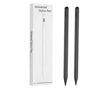 2 penne stilo per tablet Samsung Galaxy Tab A9/A8/A7 per iOS/Android/Windows, penna stilista con doppio touch screen (nero)