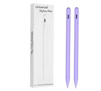 2 penne stilo per tablet Samsung Galaxy Tab A9/A8/A7 per iOS/Android/Windows, penna stilo con doppio touch screen (lavanda)
