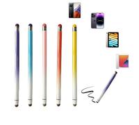 2 penne stilo per touchscreen, 2 in 1 per iPad, alta sensibilità e precisione, adatte per tutti i touch screen, per iPhone, iPad, tablet Android (confezione da 5)