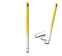 2 penne stilo per touchscreen, 2 in 1 per iPad, alta sensibilità e precisione, adatte per tutti i touch screen, per iPhone, iPad, tablet Android, colore: giallo