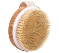 2 pennelli per il corpo, per la pelle secca e la doccia, con setole naturali, esfolianti in cellulite