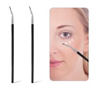 2 Pennelli Pieghevoli per Eyeliner, Pennello Angolato a Falce per Eyeliner Superiore e Inferiore Strumento per Eyeliner Piegato Elf Per Ombretto Correttore per Donne e Ragazze