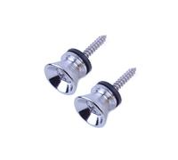 2 perni di chiusura per tracolla per chitarra, chiodo, chiodo, chiodo, vite a testa piatta, per chitarra acustica classica, elettrica, basso, ukulele, forti e di lunga durata