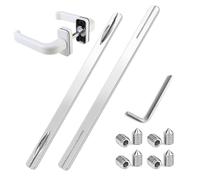 2 perni quadrati da 8 mm x 150 mm, per maniglia della porta, con 8 viti e maniglia, per maniglia della porta, per porta interna, 2 pezzi