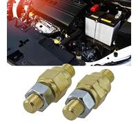 2 perni terminali batteria in ottone per montanti laterali da 3/8 pollici-16 bulloni per sistemi audio auto e comandi freno rimorchio, finitura dorata