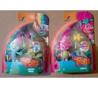2 Personaggi Trolls Poppy + Harpel Pinsel Personaggi