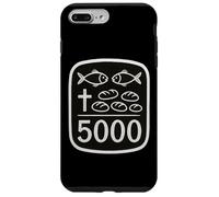 2 Pesci 5 Pane Gesù Feeds 5000 Croce Cristiana Versetto Bibbia Custodia per iPhone 7 Plus/8 Plus