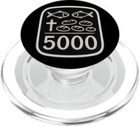 2 Pesci 5 Pane Gesù Feeds 5000 Croce Cristiana Versetto Bibbia PopSockets PopGrip per MagSafe