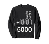 2 Pesci 5 Pane Gesù nutre 5000 Bibbia Cristiana Felpa