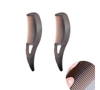 2 Pettine Antiforfora,Pettine a denti Cavi per Cuoio Capelluto Antiforfora,Pettine per Capelli a Pressione con Manico per Raschiare la Pelle,Pettine per Cura del Cuoio Capelluto per Donne e Uomini
