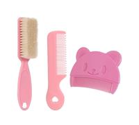 2 Pettini, 1 Spazzola Per Capelli Per Bambini, Pettine Rosa, Mini Pettine Carino, Spazzola Per Capelli Morbida, Set Di Accessori Per La Cura Dei Capelli Dei Bambini