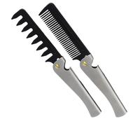 2 pettini a denti larghi: pettine pieghevole portatile per capelli - strumento