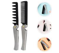 2 pettini a denti larghi: pettine pieghevole portatile per capelli - strumento