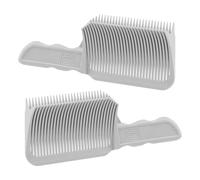 2 pettini da barbiere con gradiente, ergonomici, per tagliare i capelli, per tagliare i capelli, piatto/curvo, per sfumare le sfumature, per casa, salone