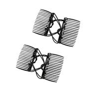 2 pettini magici per capelli, regolabili, elastici, a doppio pettine, senza pieghe, forcine per capelli, pettini da donna, accessori per capelli magici