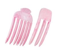 2 pettini modellanti per voluminosi pony, clip per capelli pigri gonfi a 3/6 denti, capelli ricci istantanei senza traccia, clip per sollevamento radici a corona alta per un look naturale, frangia