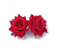 2 pettini per capelli con rosa di flanella, pettine per capelli da infilare, pettine per capelli, pettine per capelli con rosa, accessorio per capelli per matrimonio, elegante french comb per donne e