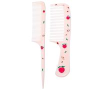 2 pettini per capelli da ragazza, graziosa spazzola per capelli rosa dolce set di pettine in plastica fine dentatura fine pettine per bambini parrucchiere spazzola per capelli per acconciature e