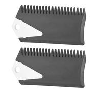 2 pettini per la cera per tavola da surf, raschietto per la cera da surf, in PVC, accessori per la pulizia della cera da surf e skateboard