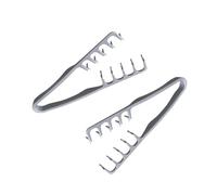 2 pettini per lo styling testurizzati, pettine volumizzante a denti larghi, strumento per fondotinta, strumento per il massimo volume delle radici, per donna e uomo (01#+01#)