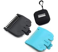 2 pettini professionali per tagliacapelli, 1/16", 1/8", 1,5 mm, 3 mm, compatibili con tagliacapelli Wahl Standard Full-Size Magic Clip Senior 8148 1919 (multicolore)