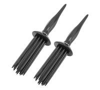 2 pettini volume aria per capelli ricci, 17 denti arrotondati coda appuntita pettine arricciacapelli in plastica strumento volumizzante per capelli per salone e uso domestico