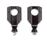 2 pezzi 1 1/8" 28mm CNC Motocicletta Manubrio Supporto Riser Morsetto Alluminio CNC Mount Clamp Riser Morsetti fissaggio manubrio(AA)