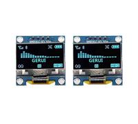2 pezzi 1.3 pollici IIC I2C seriale 128x64 SSH1106 OLED LCD Display Modulo per Arduino AVR PIC STM32 - Scritta blu