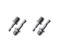 2 pezzi 1/4 M14 esagonale biella adattatore trapano mandrino antiruggine disco lucidatura parti di foratura 1/4 M14 esagonale adattatore biella 2 pezzi in acciaio inox trapano mandrino parti
