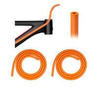 2 pezzi 1,5M Alloggiamento Interno Ammortizzatore,Bici Alloggiamento Interno Ammortizzatore,Tubo Fonoassorbente Per Bicicletta,Adatto per tubi idraulici/freni/cambio bicicletta entro 6 mm,arancione