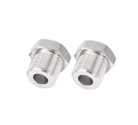 2 pezzi 1/8" 1/4" 3/8" 1/2" 3/4" M8 M10 M14 M16 M18 Filettatura metrica maschio-femmina Boccola di riduzione for raccordo for tubo in acciaio inossidabile 304 (BSP1I4 a M8x1)(M20x1.5 to M14x1.5)
