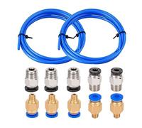 2 pezzi 1 m tubo blu con 5 PC4-M6 e PC4-M10 raccordo pneumatico push Ricambi e accessori per stampanti 3D