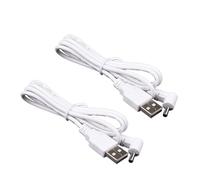 2 pezzi 1 m USB a per 3,5 mm x 1,35 mm 5 V per cavo di alimentazione USB maschio a 5 V adattatore per radiatori LED USB a 3,5 x 1,35 mm