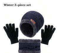 2 pezzi + 1 paio di set invernale composto da cappello, sciarpa e guanti in velluto caldo per ragazzi e ragazze, cappello da esterno, berretti, sciarpa protettiva per il collo 8-12Y,12-16Y,3-8YPoliest