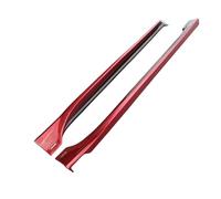 2 pezzi/1 set di protezioni for minigonne laterali in vernice ABS compatibili for Mazda3 Axela 2014 2015 2016 2017 2018 2019(Red)